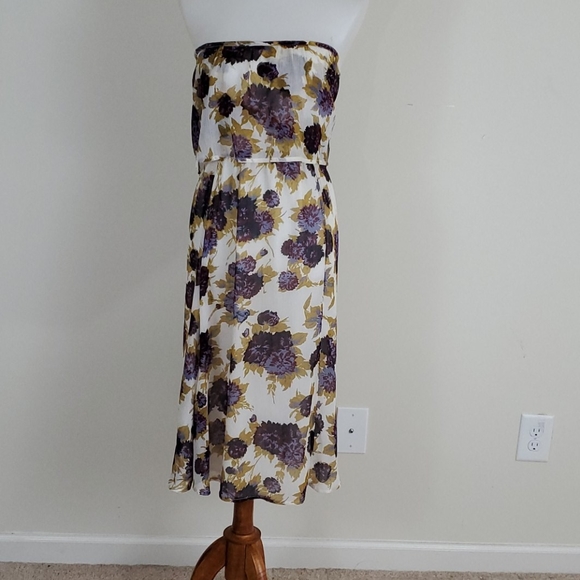 Volcom floral print strapless dress in size M - Picture 1 of 4